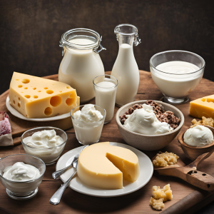 dairy including cheese, milk