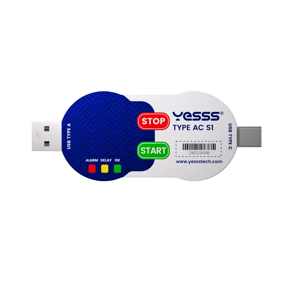 TYPE AC S1 single-use temperature data logger is used to monitor temperature data during transportation.